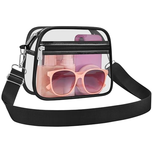 COK Clear Bag for Stadium Events Crossbody Bags for Women and Men Clear Purse for Concerts Festivals