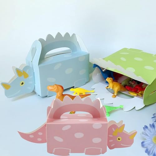LAEYIAP 24 Packs Dinosaur Favor Boxes for Birthday,Dino Party Candy Box Dinosaur Party Loot Treat Box Dino Candy Paper Box...