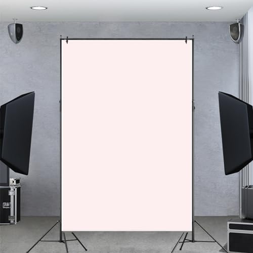 Renaiss 3x5ft Light Pink Backdrop for Photoshoot Portrait Solid Color Chromakey Monochrome Gentle Pale Pink Screen Photogr...