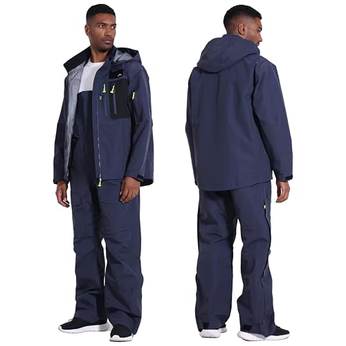 Men’s 3L-Gore Pro-Tex Waterproof Fishing Jacket & Bib Pants Set – Waders & Foul Weather Gear