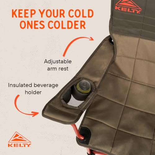 Kelty Lowdown Folding Chair, Camping Seat for Backyard Parties, Soccer Saturdays, Concerts, Beach, Tailgating (Bungee Cord...
