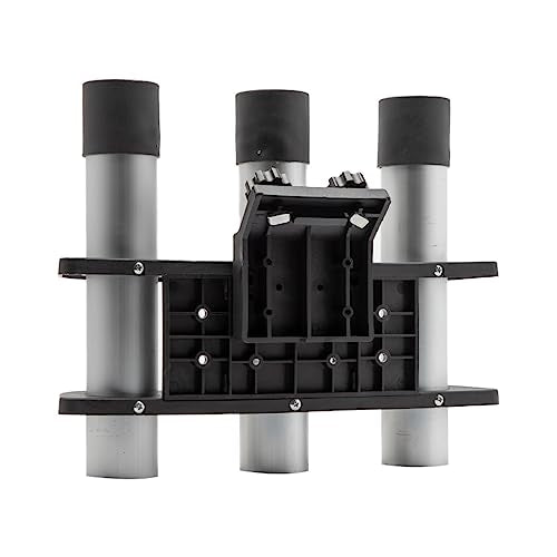 Extreme Max 3005.5606 3-Rod Holder for 45° Lund Sport Track Systems, Black
