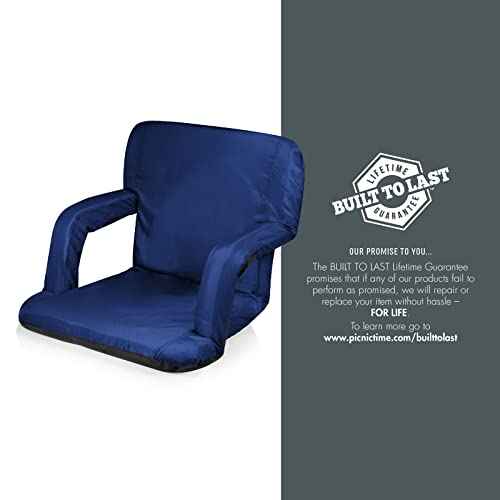 PICNIC TIME ONIVA - a Brand Chicago Bears - Ventura Portable Reclining Stadium Seat, (Navy Blue)