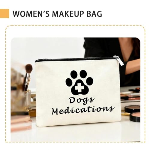 Dogs Medications Makeup Bags for Veterinarian Appreciation Retirement Gift Vet Techs Gift for Dog Pet Lovers Birthday Chri...