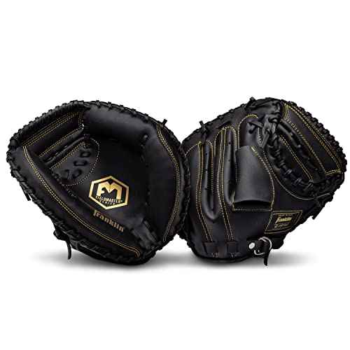 Franklin Sports Field Master Baseball + Softball Glove - Field Master Adult + Youth Baseball + Softball Mitt - Men's + Women's Gloves - Right Hand Throw