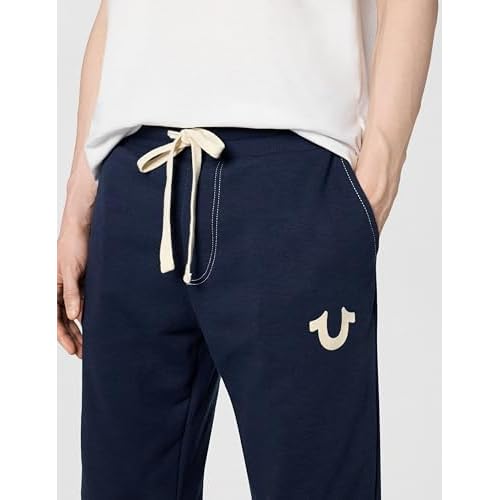 True Religion Mens Classic Logo Jogger Sweatpant