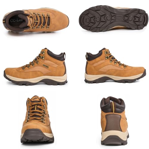 CC-Los Men's Hiking Boots Waterproof Casual Chukka Boots for Men