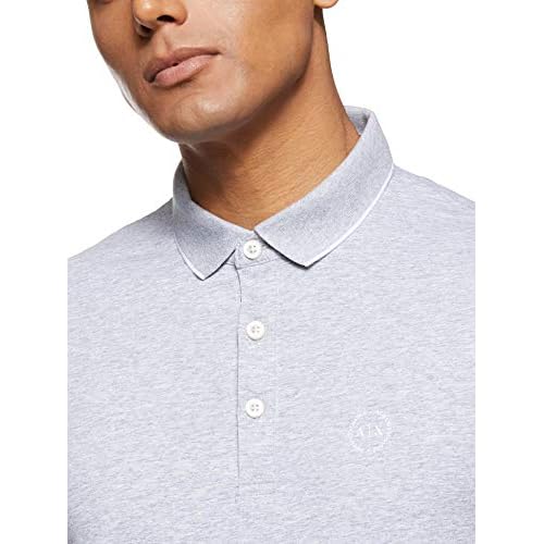 Armani Exchange Mens Slim Fit Stretch Cotton Jersey Polo