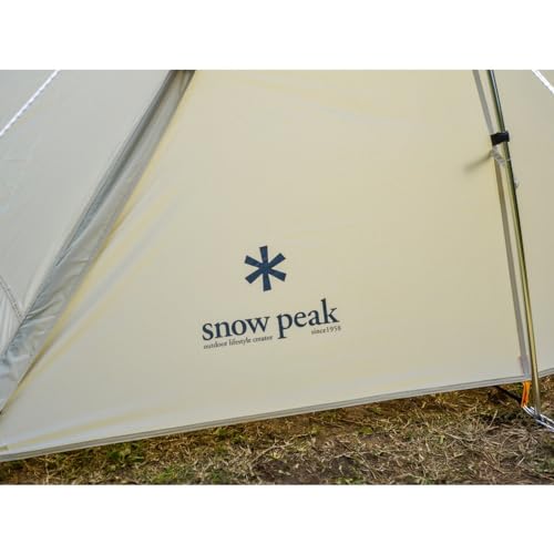 Snow Peak Vault 4 Person Tent, Versatile, Open Air Shelter, Outdoor Adventure, Camping, Three Seasons, Ivory