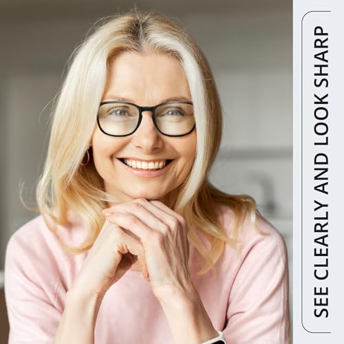 BLS BLUES Reading Glasses for Women for Home, Office & Driving - HD Clear Readers with Blue Light Blocking Protection