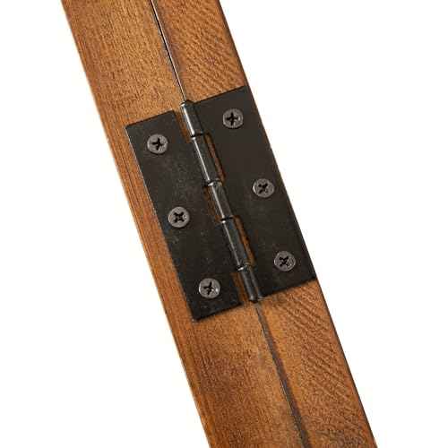 Flash Furniture Banks Jersey Display Case, Hanging PVC Tube, Velvet Lined Back, Foam Sheet Insert, Acrylic Window, Anti-Theft Lock with Keys, 24x36, Rustic Brown