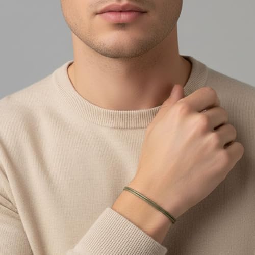 Adjustable Wax Nylon Cord Bracelet for Men Women Adult - Vegan Leather String | Unisex Waterproof Nautical & Surfer Style ...