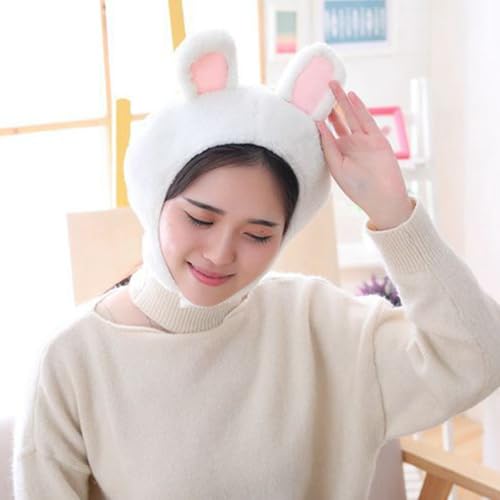 ibasenice Rabbit Headband Hat with Bunny Ears Soft Lightweight Adjustable Headwear for Party Costume and Casual Wear 11.8 ...