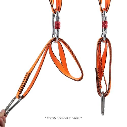 VFKENA 18MM Nylon Climbing Sling Runner 23KN CE2008/EN566 Strong Webbing Straps for Rock Climbing,Mountaineering, Rappelli...