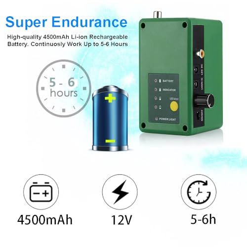 Underwater Fishing Camera with 7 Inch LCD Monitor, HD 1000 TVL Portable Fish Finder, 30Pcs Adjustable LED White Lamp Ligh...