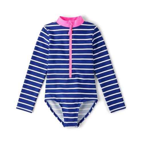 Gymboree Girls' and Toddler Long Sleeve Rashguard One Piece Swimsuit