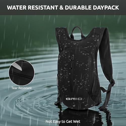 GRIO Ultralight Hiking Daypack 15L - Water-Resistant Foldable Backpack for Men & Women, Compact Packable Backpack for Outd...