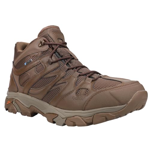 Hi-Tec Mens Ht Ravus Mid Wp Lace Up Hiking Hiking Casual Boots Ankle - Brown