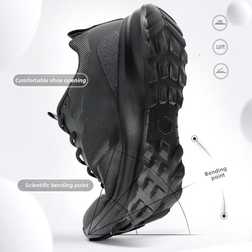 Mens Trail Running Shoes Fashion Walking Hiking Non Slip Sneakers Tennis Cross Training Outdoor Casual Workout Trainers