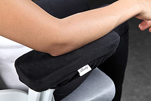 Aloudy Ergonomic Memory Foam Office Chair Armrest Pads, Comfy Gaming Chair Arm Rest Covers for Elbows and Forearms Pressur...