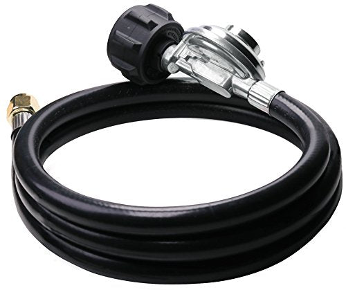DOZYANT 5 Feet Universal QCC1 Low Pressure Propane Regulator Grill Replacement with 5 FT Hose for Most LP Gas Grill, Heate...