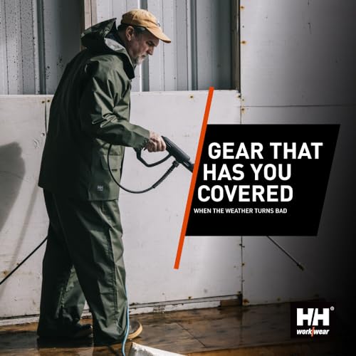 Helly-Hansen Mandal Waterproof Bib Overalls - PVC Rain Gear for Men - Fishing Pants for Men - Heavy-Duty Work Overalls