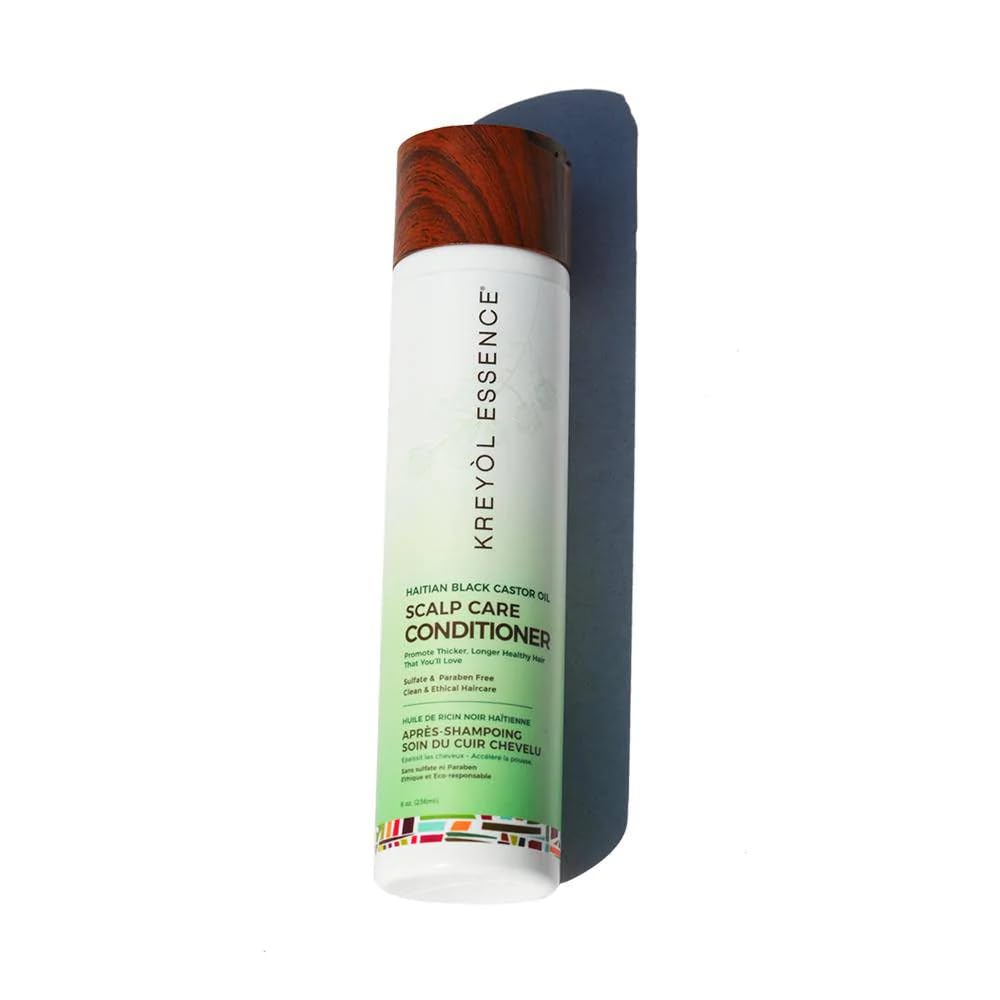 Kreyol Essence - Scalp Care Conditioner with Haitian Black Castor, Coconut oil and Aloe Vera Oil, 8 Oz