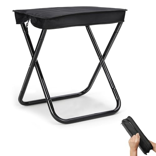 KOKSRY Camping Stool, Portable Folding Stool, Aluminum Ultralight Backpacking Stool Suitable for Outdoor Gardening and Bea...