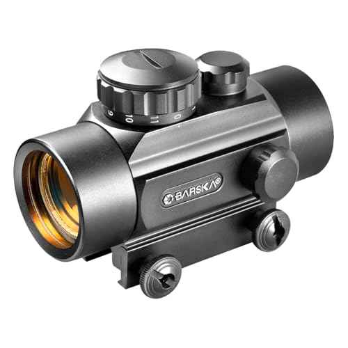 Barska 30mm Red Dot Sight ? 1x Magnification, 5 MOA Reticle, Adjustable Brightness, Unlimited Eye Relief, Weaver Mount ? for Rifles, Handguns, Shotguns & Bows