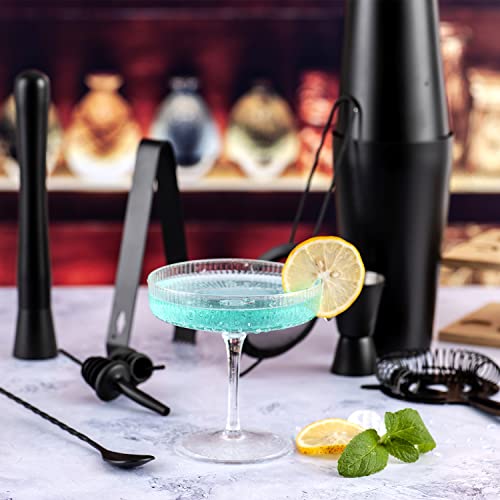 JNWINOG 11Pcs-Cocktail Shaker Set Stainless Steel Bartending Kit 25oz Boston Shaker Bar Set Cocktail Mix Drink Making Kit ...