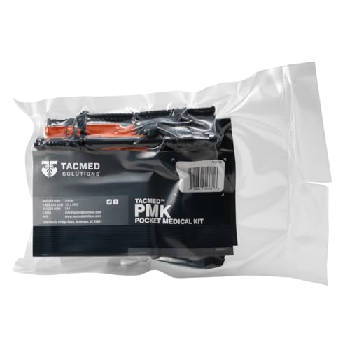 TacMed Solutions Pocket Medical Kit (PMK) with Compressed Gauze, Complete Trauma Kit for First Responders & Emergency Firs...