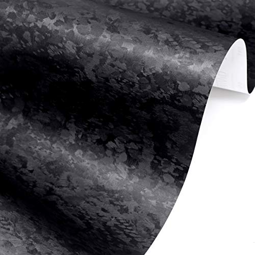 VViViD Black Forged Carbon Fiber Vinyl Wrap Roll with Air Release Technology (1.49 Foot by 5 Foot)