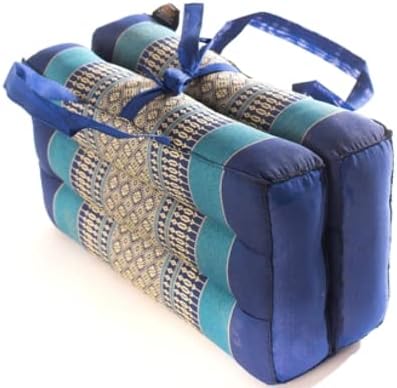 Zafuko Foldable Cushion - Organic Kapok Filling, use Folded and Unfolded for Meditation, Soft Yoga Prop, Portable Cushion