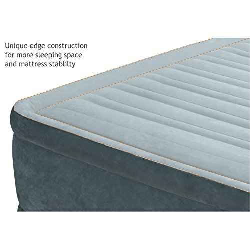 Intex Comfort Plush Mid Rise Dura-Beam Airbed with Built-in Electric Pump, Bed Height 13", Full