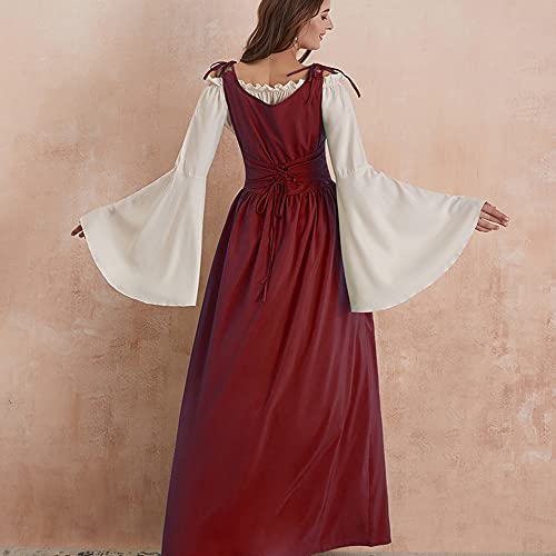 Abaowedding Womens's Medieval Renaissance Costume Cosplay Over Dress