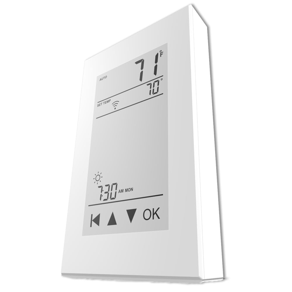 QuietWarmth Thermostat THERMAEGH Smart Home/WiFi Thermostat w/Built-in GFCI for Control of 120V or 240V Radiant Heat Includes Floor Sensor