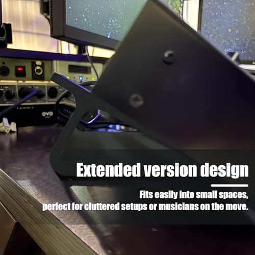 Extended Mini Guitar Pedal Board | Tilting Desktop Effects Pedal Board with Non-Slip Feet | 30° and 60° Tilt Angle Design...