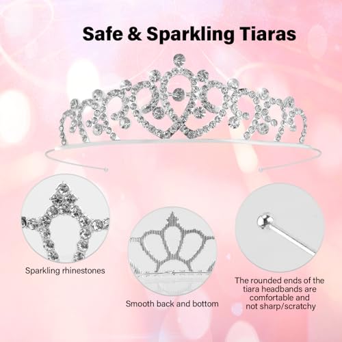 TOBATOBA 30Pcs Tiaras for Women Sparkling Rhinestone Tiaras Bulk Set Headband Princess Crowns for Women for Birthday Party...