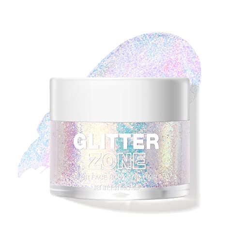 BestLand Holographic Body Glitter Gel for Women and Kids – Sparkle Glitter Makeup for Face, Body & Hair – Long Lasting Shi...