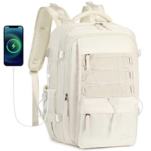 Travel Backpack for Women Men 17 Inch Laptop Backpacks with USB Port Carry on Bag Airline Approved Large College School Bo...