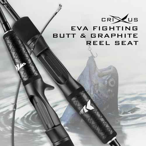 KastKing Crixus Fishing Rods,IM6 Graphite Spinning Rod & Casting Rod W/Zirconium Oxide Ring Stainless Steel Guides, SuperPolymer Handle
