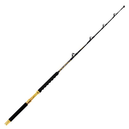 Fiblink 1-Piece Saltwater Offshore Trolling Rod Big Game Rod Conventional Boat Fishing Pole (5’6”, 6’, 6’6”) (5'6" - 30-50lbs)