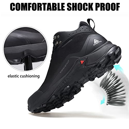 HUMTTO Men's All-Terrain Waterproof Hiking Boots Lightweight Breathable Outdoor Ankle Boots Trekking Hiking Shoes