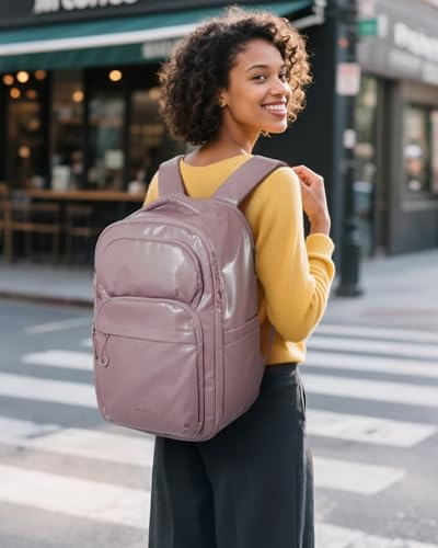 BAGSMART 30L Travel Backpack, 15.6 Inch Carry On Backpack Flight Approved, Personal Item Travel Bag, Water Resistant Weeke...