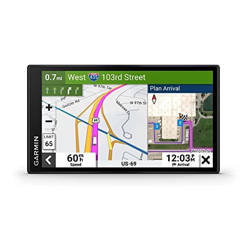 Garmin dezl OTR610, Large, Easy-to-Read 6" GPS Truck Navigator, Custom Truck Routing, High-Resolution Birdseye Satellite I...