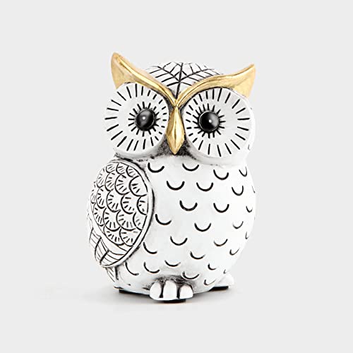 Owl Statue for Home Decor Accents,Owl Decor for Bookshelf Bedroom Living Room Office Table Desk Mantle TV Stand Boho Decor...