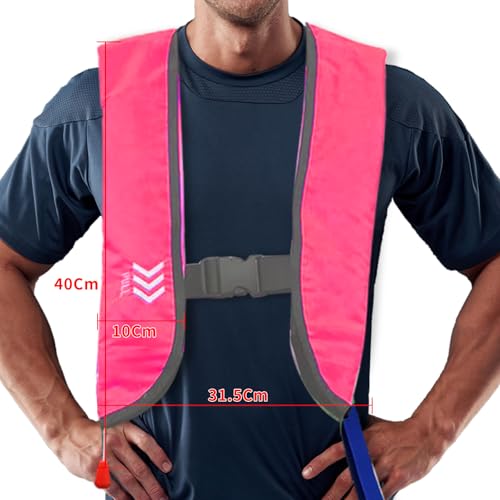 Automatic Inflatable Life Jackets for Women,Life Vest for Adults,Preserver PFD for Women,Supports Weight up to 330 pounds