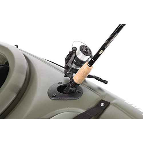 Pelican - Kayak Fishing Rod Holder - Flush Mount Rod Holder? Fishing Tackle Accessory - Recreational Kayak Rod Holder,Black