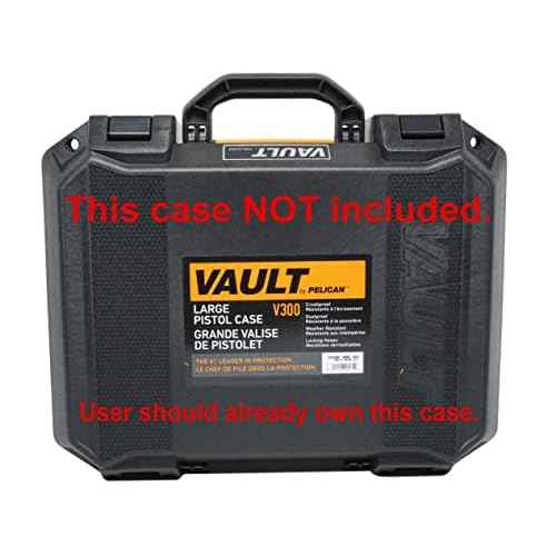 Case Club Foam Only: Fits Pelican Vault 300-5 Pistol Foam Set with Silica Gel Canister to Help Prevent Rust