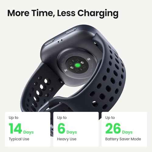 Amazfit Bip 6 Smart Watch 46mm, 14 Day Battery, 1.97" AMOLED Display, GPS & Free Maps, AI, Bluetooth Call & Text, Health, Fitness & Sleep Tracker, 140+ Workout Modes, 5 ATM Water-Resistance, Black